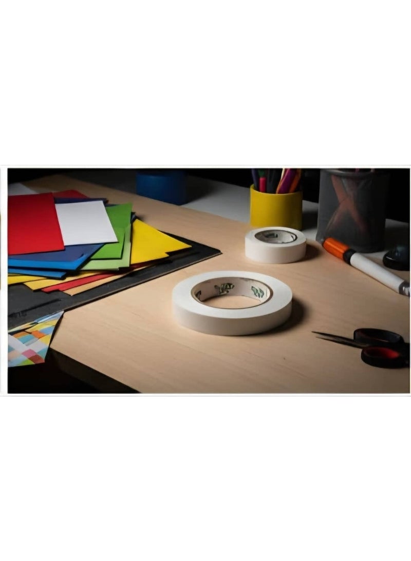 Extra Strong Double Face Adhesive Tape - Versatile for Fixing and Crafts (White). - Image 4