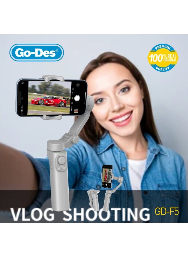 GO-DES 3 Axis Foldable APP Control Handheld Gimbal Face Object Tracking Stabilizer for Vlog Live Video - Image 3