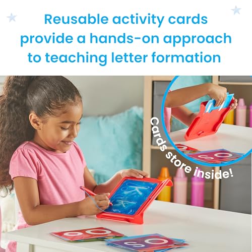 hand2mind Letter Tracing Sensory Pad, Reusable Handwriting Practice, Homeschool Preschool Learning Activities, Learn to Write, Toddler Writing Practice, Montessori Alphabet Toys, Kids Christmas Gifts - Image 4