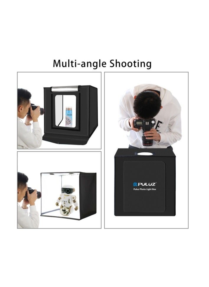 PULUZ PULUZ 40cm Folding Portable 30W 5500K White Light Photo Lighting Studio Shooting Tent Box Kit with 6 Colors Backdrops (Black, Orange, White, Red, Green, Blue), Size: 40cm x 40cm x 40cm  - Image 5