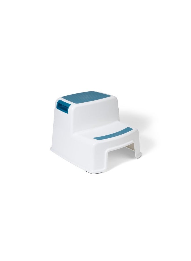 Milano Swish Step Stool - 36x33x26 cm, Lightweight White Indoor & Outdoor Stool, No Installation Required, Ideal for Home & Garden Use, 0.99 Kg - Image 1