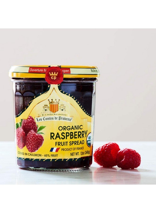 Marky's Raspberry Jam Spread USDA Organic Preserve - 12 oz / 340 g - Made in France Traditional Jam Non GMO Gluten Free - Image 2