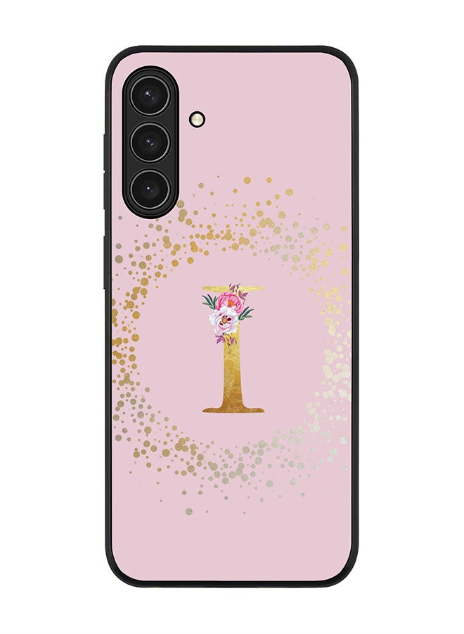 Stylizedd For Samsung Galaxy A17 / A17 4G Case,Slim fit Camera Protection, Shockproof Thin Phone cover  - Custom Monogram Floral - I  (Pink )