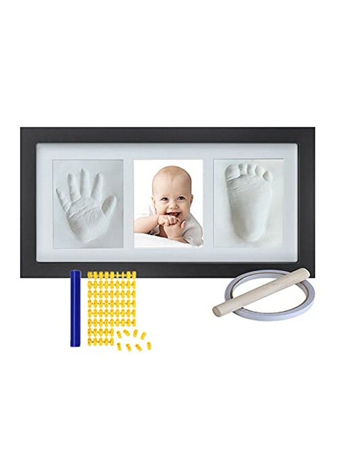 sunne Baby Handprint Footprint Keepsake Non Toxic Clay Photo Frame Registry Kit For Wall Mount & Desktop Mount Decor Perfect Shower Gift For Newborn Boys & Girls And Little Pets ; Bonus Stencil Included - Image 2