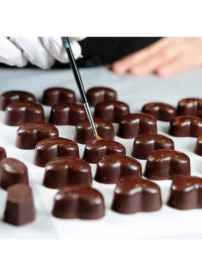 مجموعة قوالب شوكولاتة سيليكون من 3 قطع - قالب شوكولاتة سيليكون غير لاصق للمطبخ، للحلوى، الكوكيز، البودينغ، مكعبات الثلج. قوالب شوكولاتة فاخرة لتزيين الكيك والخبز، قوالب غير لاصقة لصنع الشوكولاتة، المعمول، والثلج (بأشكال متنوعة عشوائيًا). - Image 5