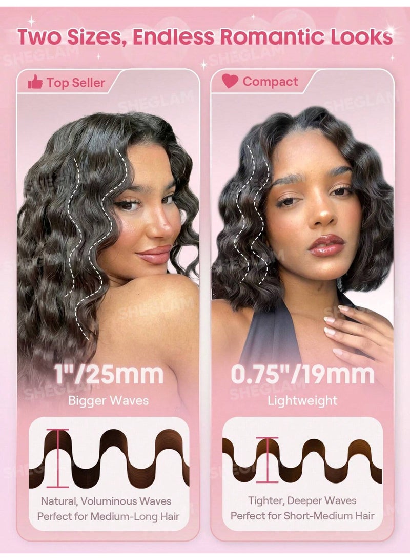 SHEGLAM Cupid's Charm Beach Babe Hair Waver - 25mm - Image 3