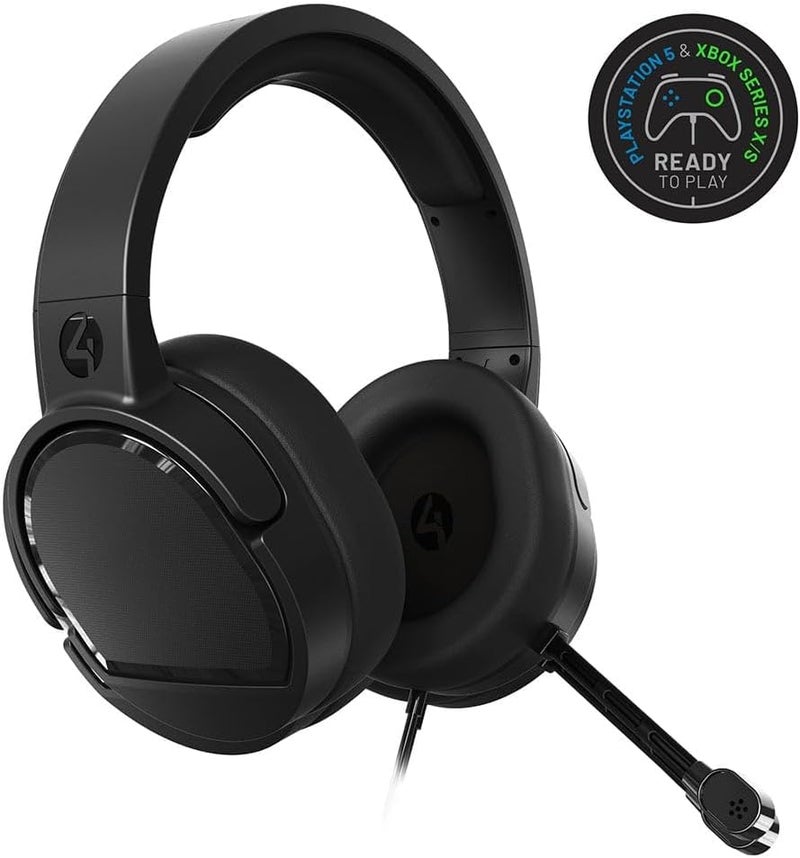 4gamers Panther Performance Gaming Headset for XBOX, PS4/PS5, Switch, PC, Black - Image 2