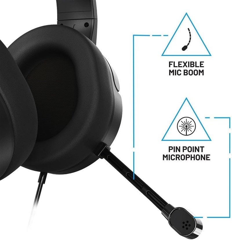 4gamers Panther Performance Gaming Headset for XBOX, PS4/PS5, Switch, PC, Black - Image 4