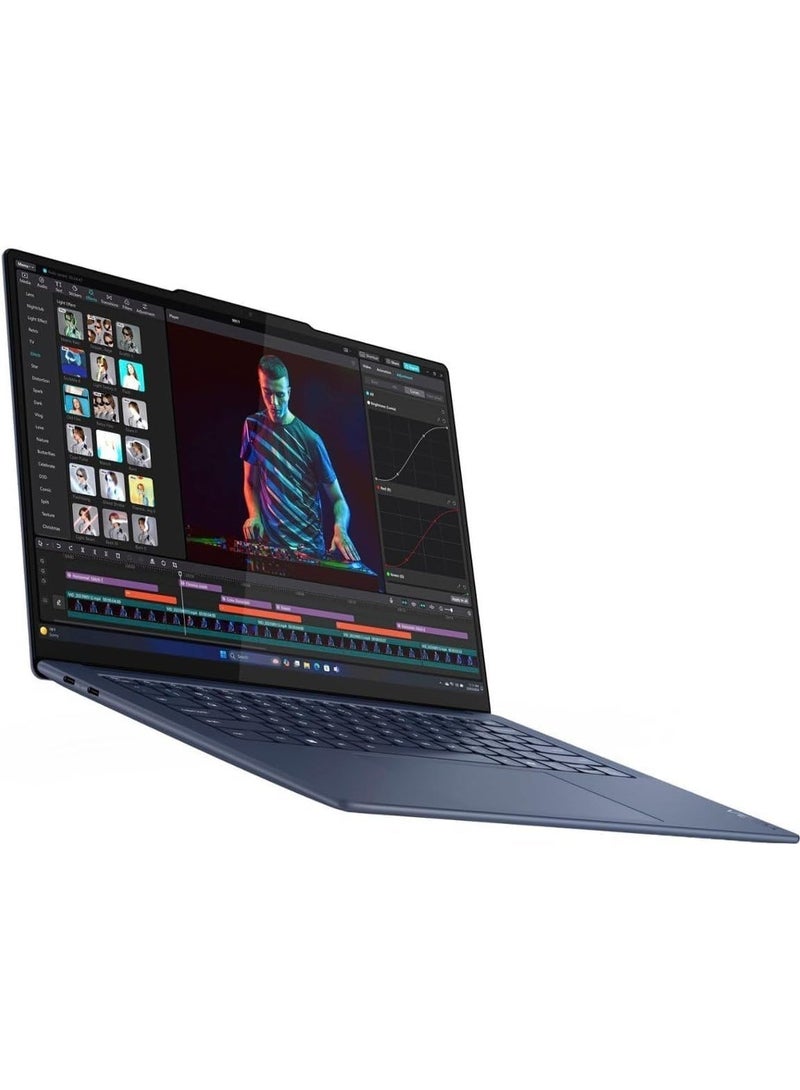 Lenovo Yoga Slim 7 14.5" 3K OLED Touchscreen Laptop, Snapdragon X Elite, 16GB LPDDR5X RAM, 512GB SSD, Copilot+ AI PC, 90Hz Display, Wi-Fi 7, USB4, Windows 11 Home English blue - Image 4