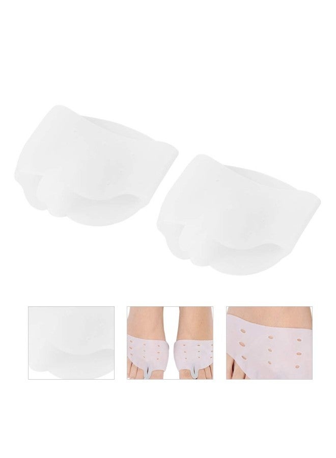 klarako 1 Pair Full Foot Hallux Valgus Corrector, Silicon Bunion Straightener Hallux Valgus Corrector Toe Protector Pain Relief Toe Spacers Separators for After Yoga & Sports Activities(Wh  - Image 2