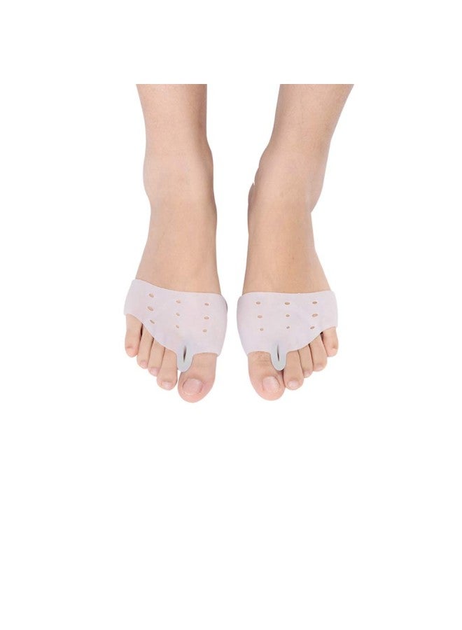 klarako 1 Pair Full Foot Hallux Valgus Corrector, Silicon Bunion Straightener Hallux Valgus Corrector Toe Protector Pain Relief Toe Spacers Separators for After Yoga & Sports Activities(Wh  - Image 4