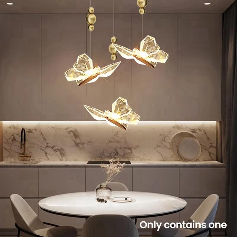 Butterfly LED Chandelier Nordic Style Indoor Lighting for Dining Living Bedroom - Image 3