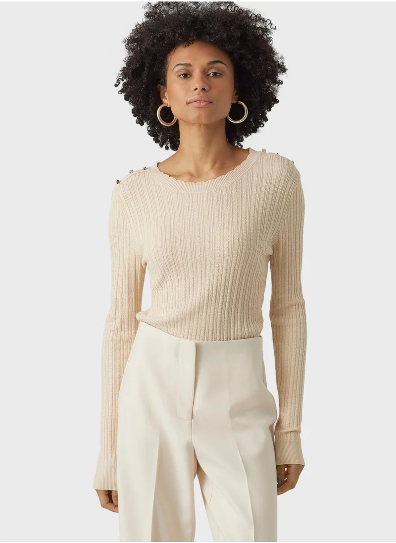 VERO MODA Crew Neck Knitted Sweater