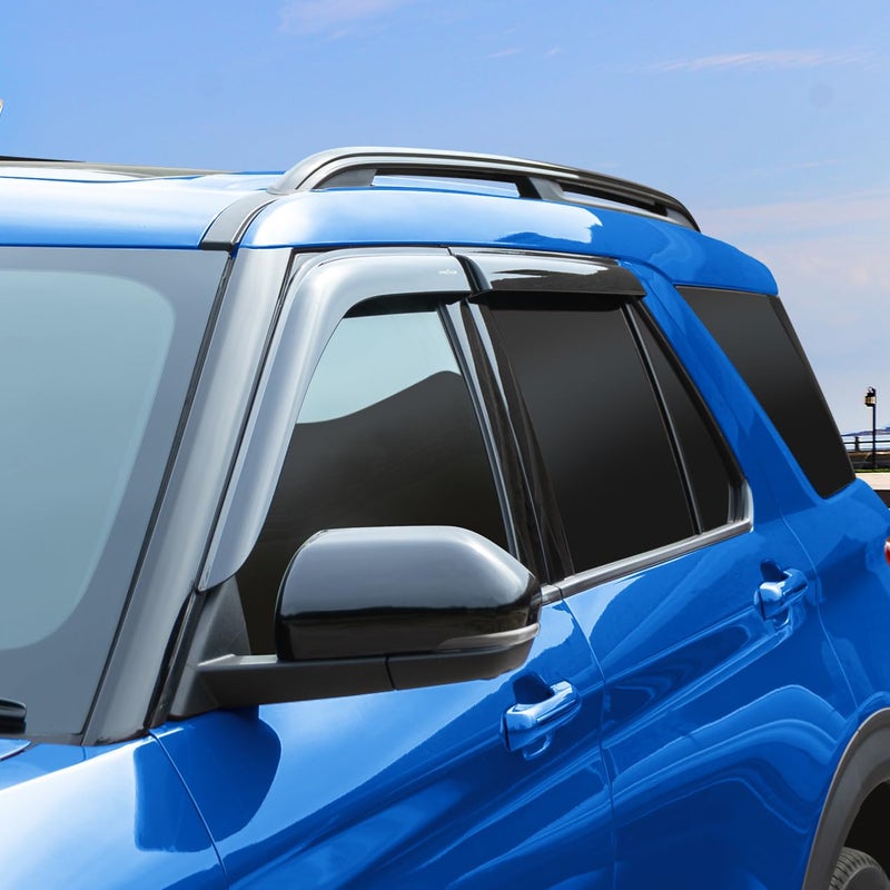 Goodyear Shatterproof Window Deflectors for Ford Explorer 2020-2026, Tape-on Rain Guards, Window Visors, Vent Deflector Visor,Car Accessories,4 pcs. - GY003263 - Image 5