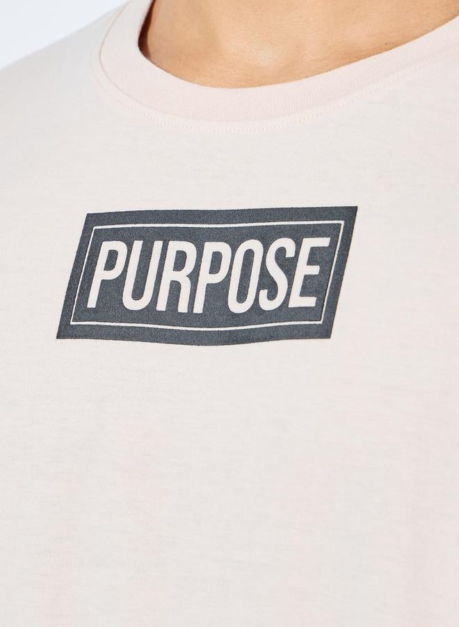 Styli Oversized Slogan Print Detail T-Shirt  - Image 3