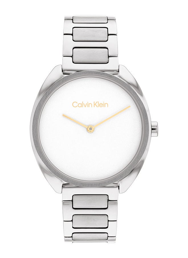 CALVIN KLEIN ساعة يد نسائية من الستانلس ستيل بعقارب دائرية الشكل 25200275 - 34 ملم  - Image 1