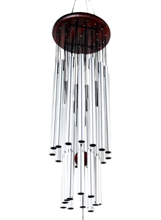 Y&D Hanging Wind Chime Silver/Brown - Image 1