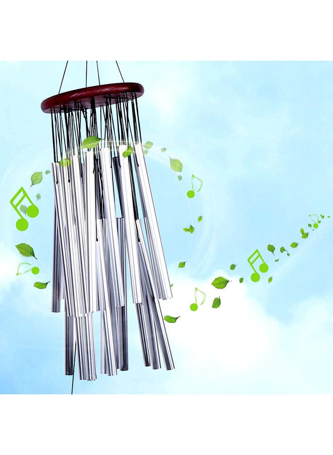 Y&D Hanging Wind Chime Silver/Brown - Image 4