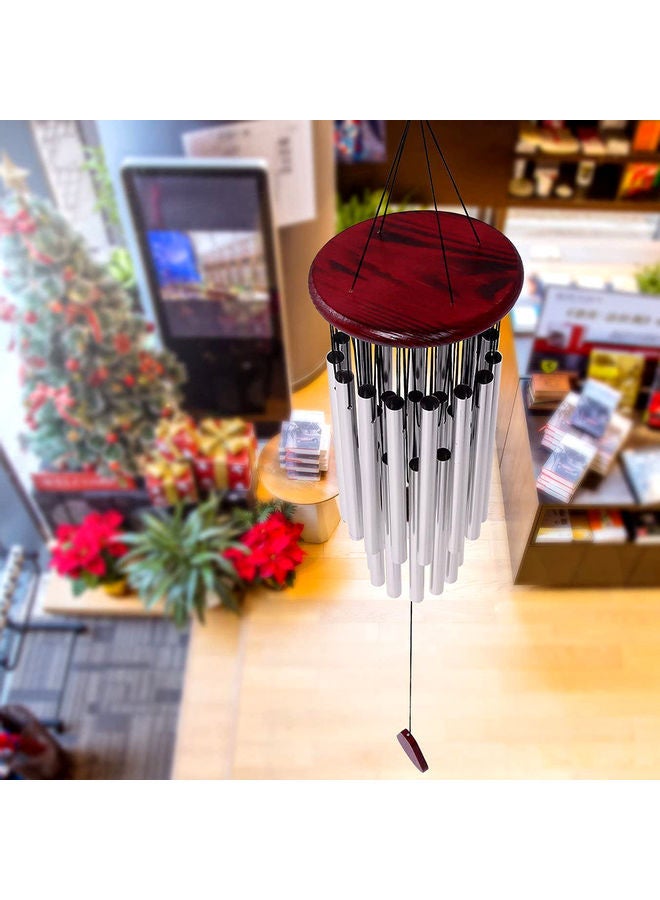 Y&D Hanging Wind Chime Silver/Brown - Image 2