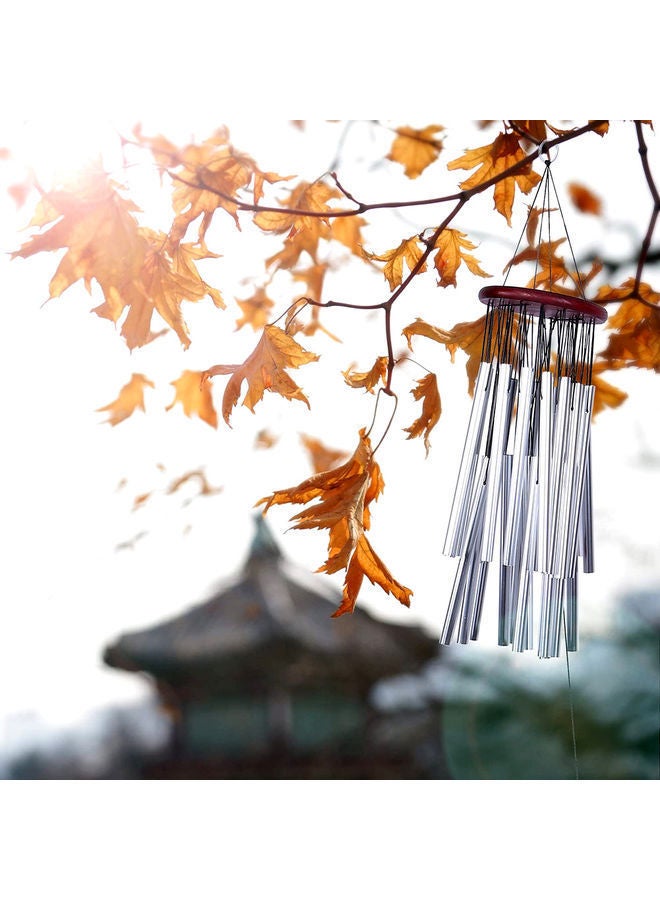 Y&D Hanging Wind Chime Silver/Brown - Image 3