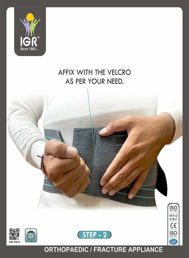 IGR حزام IGR القطني العجزي | حزام LS | حزام الظهر | حزام آلام الظهر | حزام LS مزدوج الدعم | تخفيف آلام الظهر، دعم العجز للرجال والنساء | حزام LS مطاطي | حزام تصحيح الوضعية (صغير (28-32 بوصة) - قطعة واحدة) - Image 3