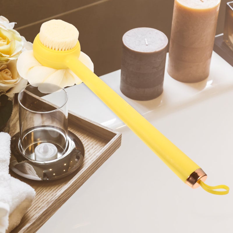 🚽 فرشاة استحمام طويلة اليد لتنظيف الجسم والظهر بملمس مريح - Image 4