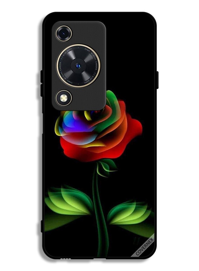 Covernex Huawei Nova Y72S Protective Case Cover Rainbow Color Rose