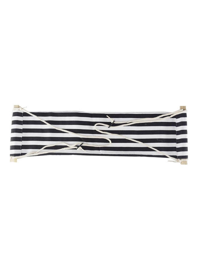 NIBEMINENT Striped Foot Hammock Black/White - Image 1