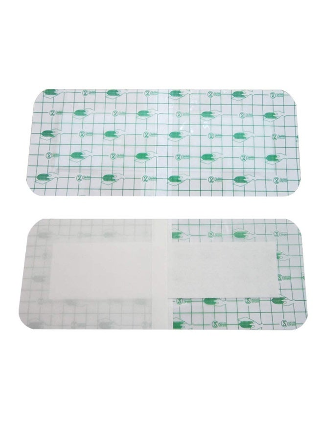 FDTY ضمادة جروح لاصقة شفافة مقاومة للماء 10 قطع ضمادات طبية ملصقة قابلة للتصرف معقمة للجروح الناتجة عن الاستلقاء طعوم مقاومة للماء للجروح، لاصقة ذاتية مضادة للحساسية - Image 1