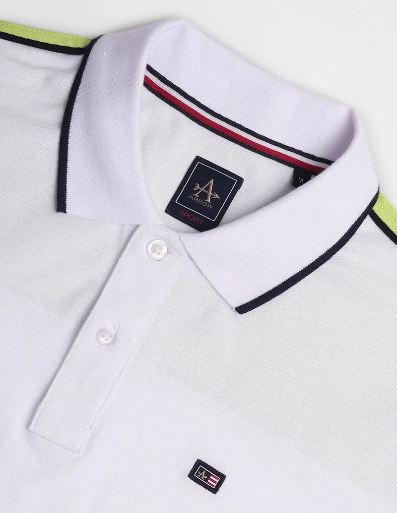 Arrow Brand Tape Colour Block Polo Shirt