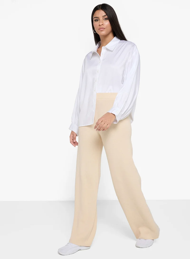 كالفن كلاين RIB WIDE LEG PANT