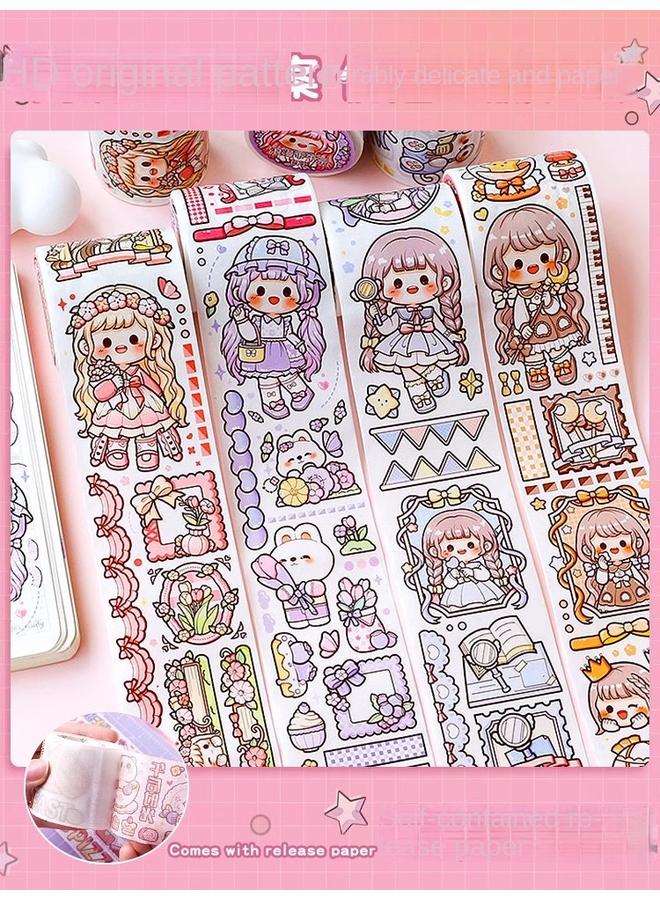 Bluejw Bb Hand Account Tape Sticker Small Potato Suit Release This Walking Stick Hand Account Book New Walking Stick Full Set Gift Box At Will - Image 4