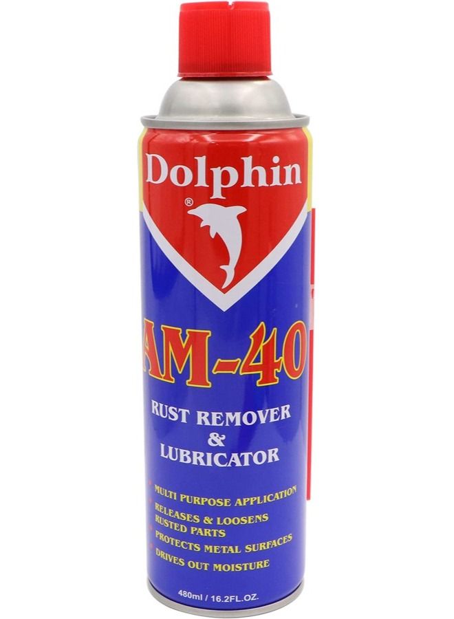 دولفين AM-40 مزيل الصدأ والتشحيم ، 480 مل - Image 1