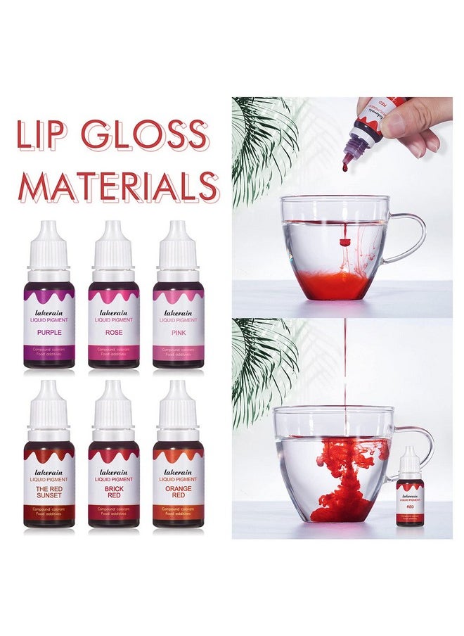 BONNIE CHOICE BONNIE CHOICE 12 Colors Liquid Lip Gloss Pigment Set, DIY Lipstick Liquid Pigment Set for Making Lip Gloss, DIY Lip Gloss Pigment Cosmetic Dye, Edible Coloring Pure Plant Pigment for Lip Gloss Base  - Image 5