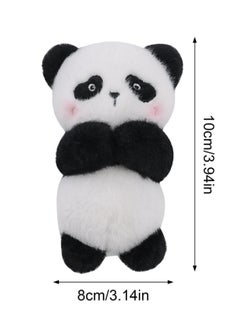 Excefore Wiper Shift Handle Decorative,Cute Bunny and Panda Doll Interior Car Ornaments Gift for Women Girls Auto Interior Accessories, Black Panda  - Image 2