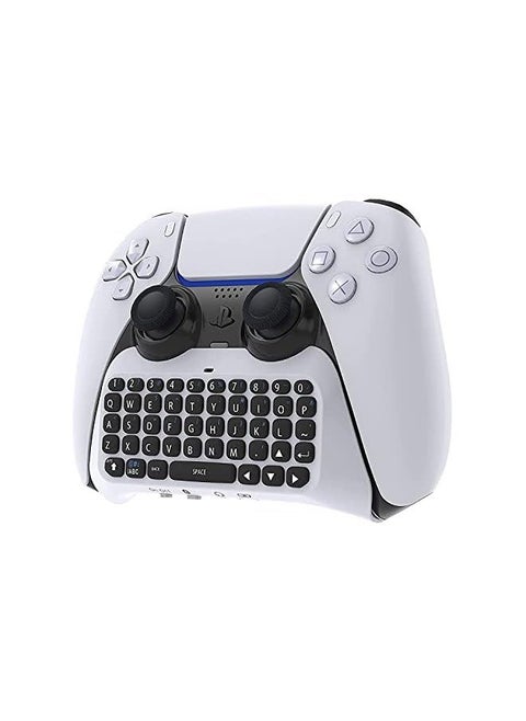 Wireless Keyboard For Ps5 Controller, Bluetooth 3.0 Mini Portable Gamepad Chatpad With Built-In Speaker & 3.5Mm Audio Jack For Playstation 5 Voice Chat Board For Messaging And Gaming Live Chat