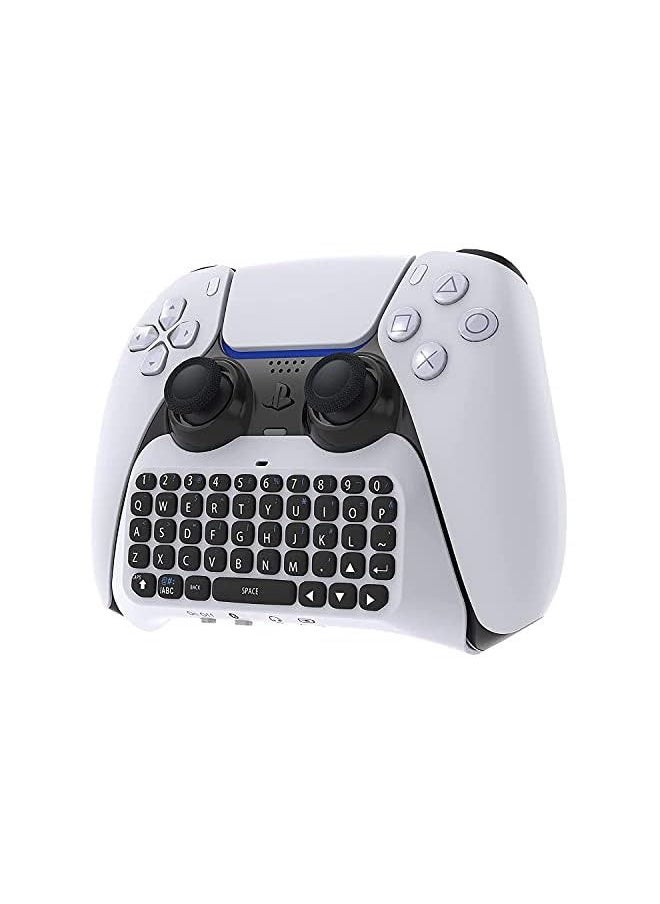 IAF - Wireless Keyboard For Ps5 Controller, Bluetooth 3.0 Mini Portable Gamepad Chatpad With Built-In Speaker & 3.5Mm Audio Jack For Playstation 5 Voice Chat Board For Messaging And Gaming Live Chat - Image 1