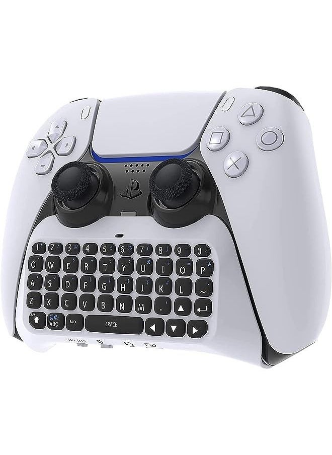 IAF - Wireless Keyboard For Ps5 Controller, Bluetooth 3.0 Mini Portable Gamepad Chatpad With Built-In Speaker & 3.5Mm Audio Jack For Playstation 5 Voice Chat Board For Messaging And Gaming Live Chat - Image 1