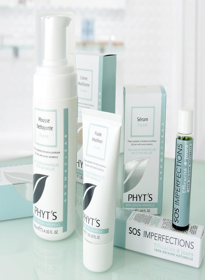PHYT'S Phyts Purity Mattifying Fluid - Face Moisturizer for Oily Skin - Face Cream with Absorbent Silicas and Essential Oils - Refines Skin Texture - 1.35 oz - Image 4