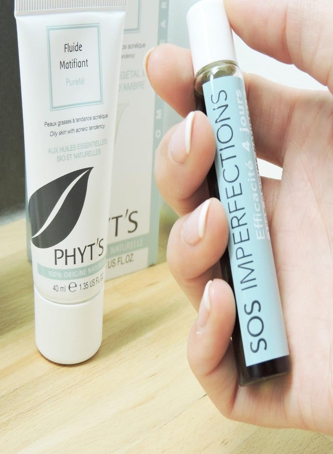 PHYT'S Phyts Purity Mattifying Fluid - Face Moisturizer for Oily Skin - Face Cream with Absorbent Silicas and Essential Oils - Refines Skin Texture - 1.35 oz - Image 3
