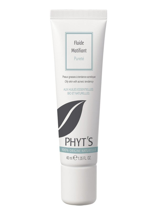 PHYT'S Phyts Purity Mattifying Fluid - Face Moisturizer for Oily Skin - Face Cream with Absorbent Silicas and Essential Oils - Refines Skin Texture - 1.35 oz - Image 1