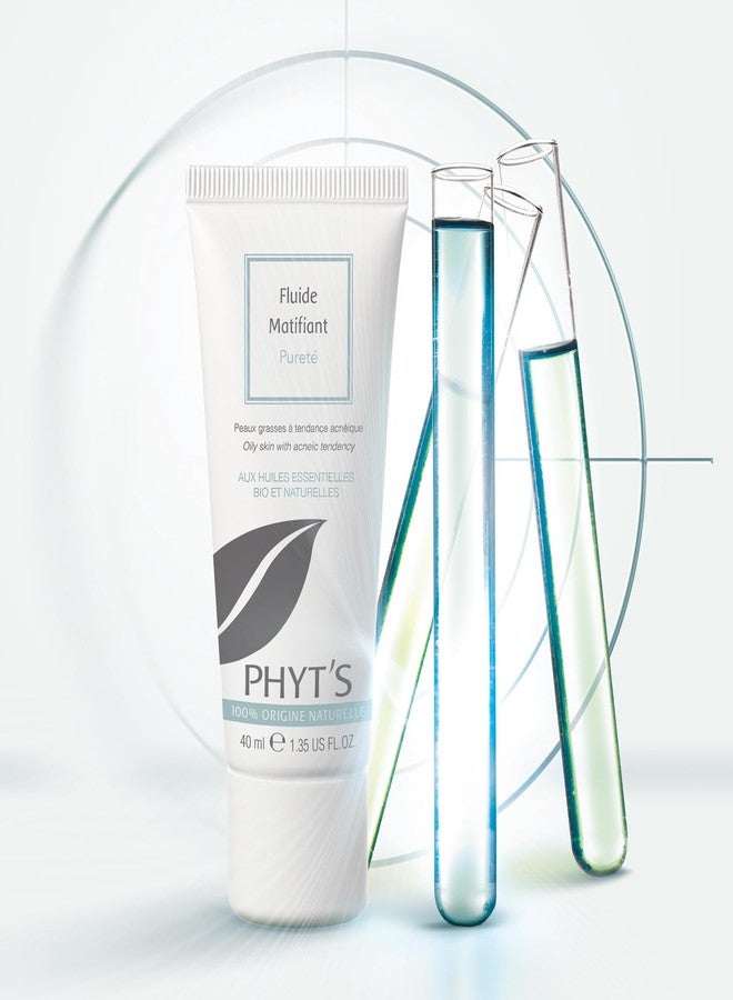 PHYT'S Phyts Purity Mattifying Fluid - Face Moisturizer for Oily Skin - Face Cream with Absorbent Silicas and Essential Oils - Refines Skin Texture - 1.35 oz - Image 5