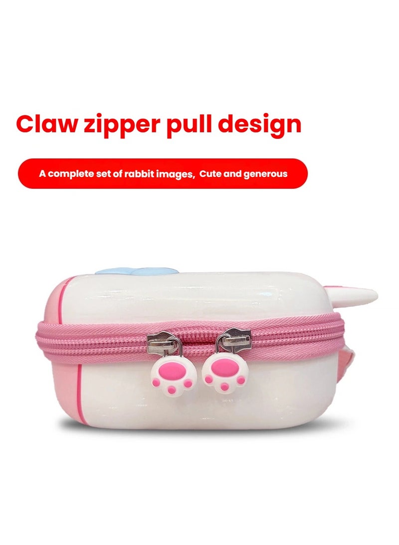 general Nintendo Switch 2 Storage a cute cartoon rabbit-themed soft Case Hard-Shell Dustproof, Shockproof, and Waterproof Protective Case Console and Controller Accessories Compartmentalized Storage Box Portable Gaming Gear Storage Bag - Image 5