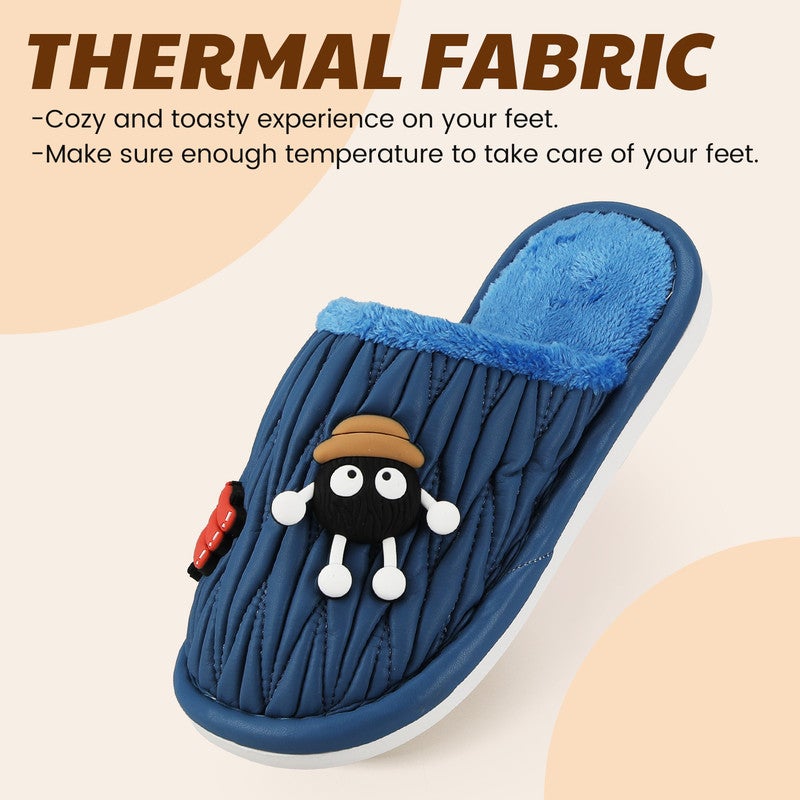 Lucky Kids Cartoon Slippers for Kids, Funny Animal House Shoes with Non-Slip Sole, Cozy Plush Indoor Comfort Footwear for Boys and Girls - Image 2