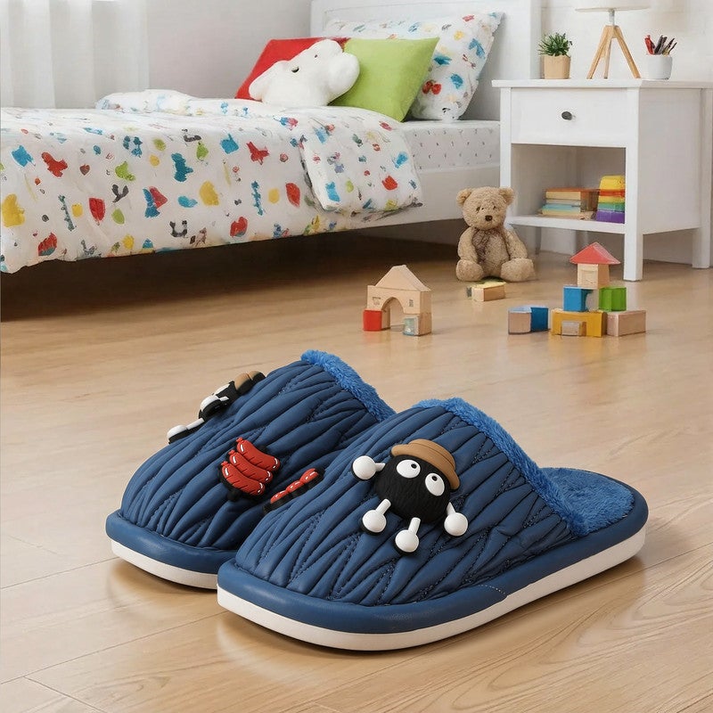 Lucky Kids Cartoon Slippers for Kids, Funny Animal House Shoes with Non-Slip Sole, Cozy Plush Indoor Comfort Footwear for Boys and Girls - Image 5