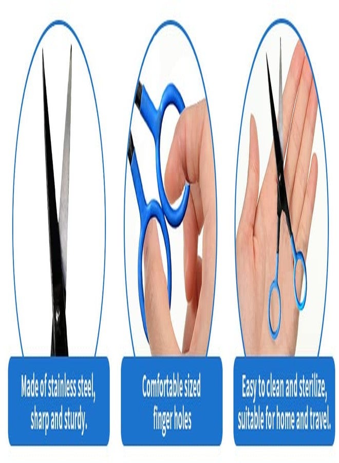Verceys مقص فيرسيز hm-07 صغير مصنوع يدويًا لقص اللحية والشارب، طوله 5 بوصات - Image 3