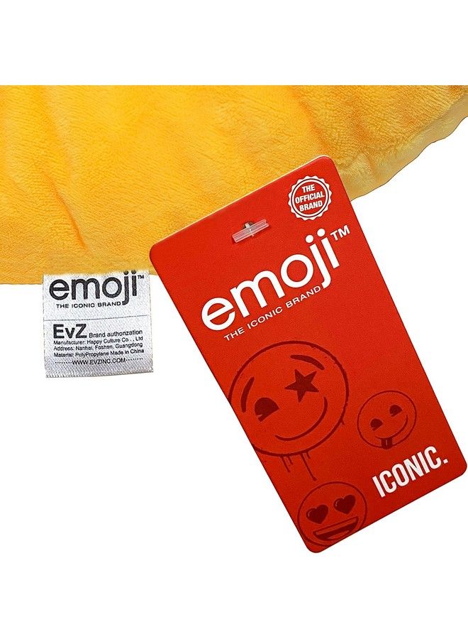 EvZ Emoji Heart Eyes Face Emoticon Cushion Stuffed Plush Soft Pillow Official Certified 32Cm Yellow - Image 3