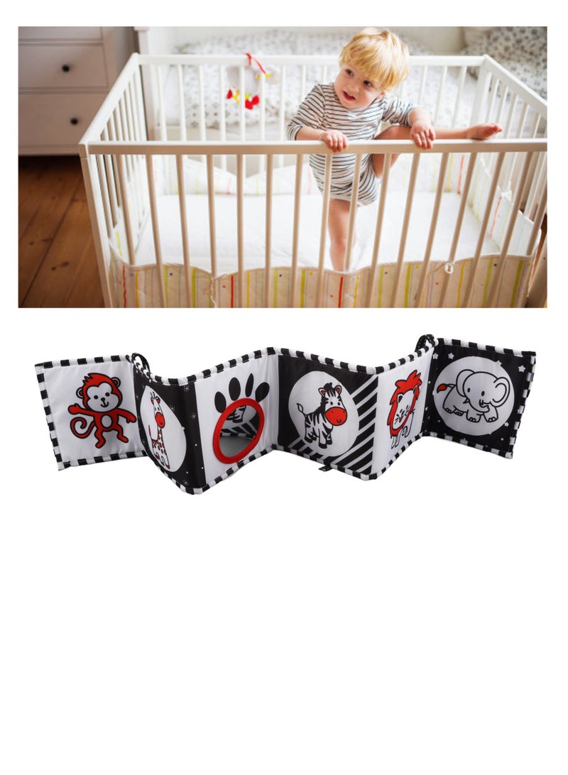 فيلوز سرير محيطي من القماش كتاب لعبة طفل لعبة التعليم المبكر نماذج للحيوانات - Image 5