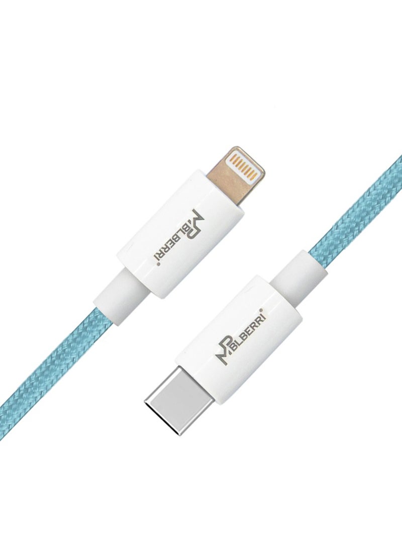 mpBLBERRI Type-C To Lightning PD Cable 2M | mpBLBERRI BLB-U343  - Image 2
