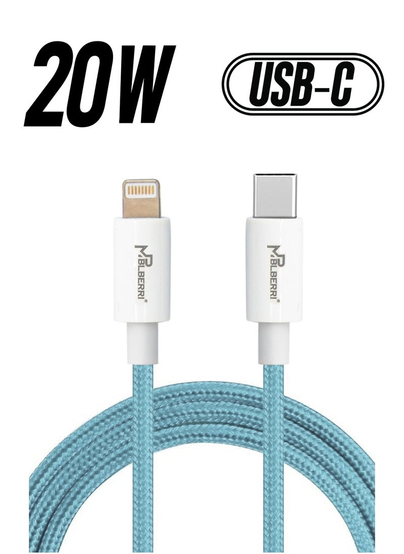mpBLBERRI Type-C To Lightning PD Cable 2M | mpBLBERRI BLB-U343  - Image 1